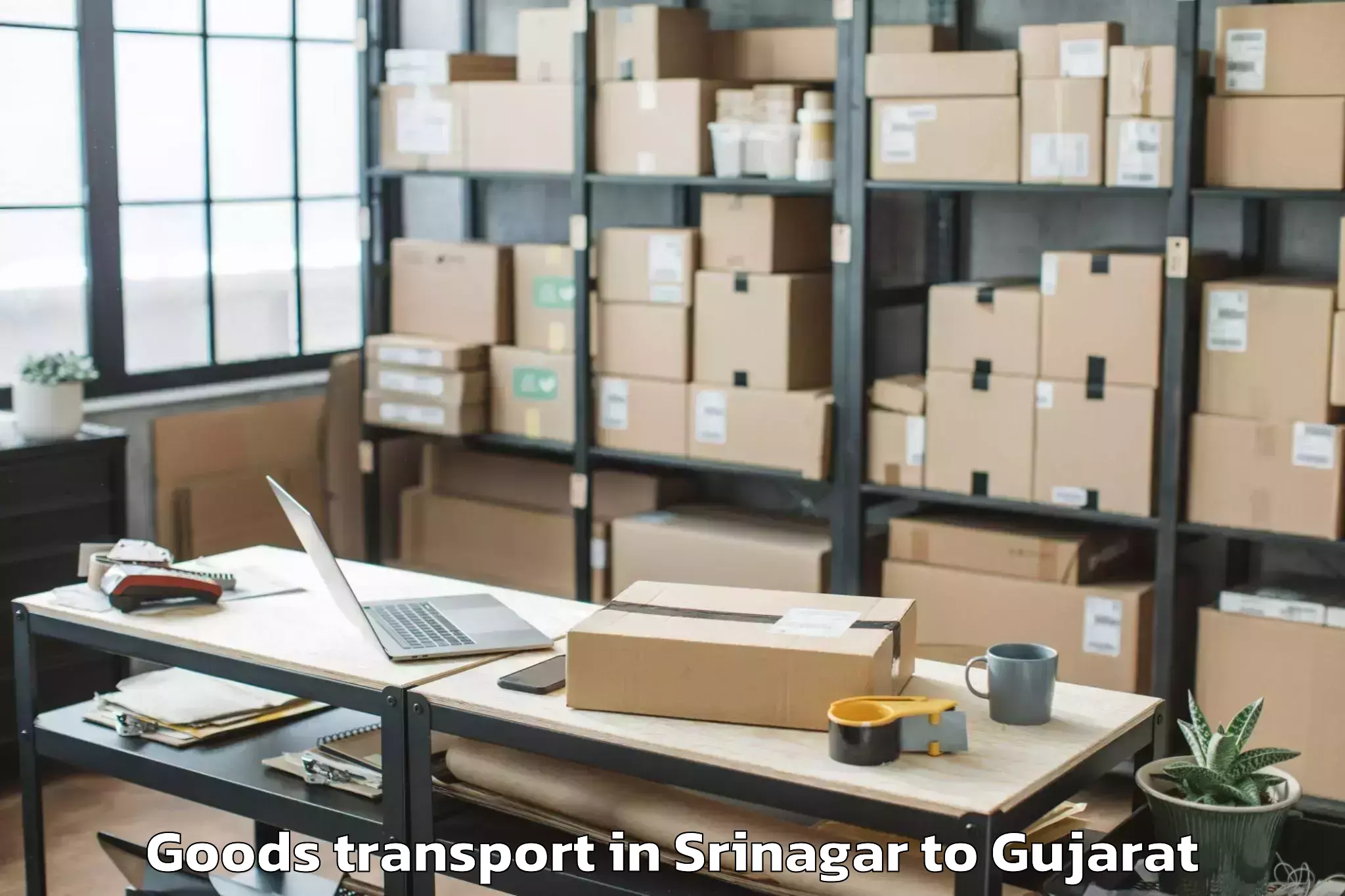 Hassle-Free Srinagar to Dharampur Valsad Goods Transport